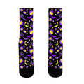 Nonbinary Pride Halloween Pattern Socks
