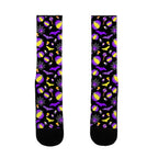 Nonbinary Pride Halloween Pattern Socks
