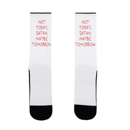 Not Today, Satan. Maybe Tomorrow Socks