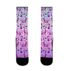 NSFW Makeup Pattern Socks