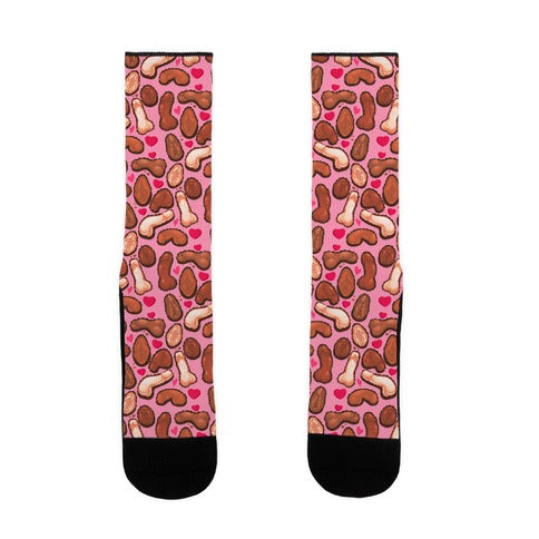 NSFW Valentine's Chocolates Pattern Socks