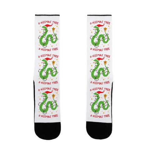 O Hissmas Tree Socks