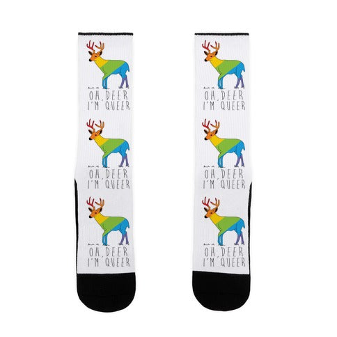 Oh Deer I'm Queer Socks