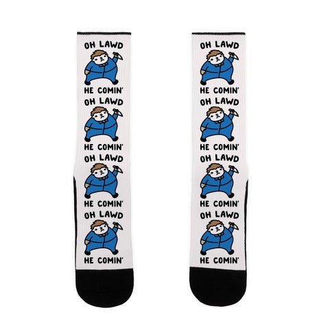 Oh Lawd He Comin' Masked Killer Parody  Socks