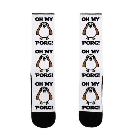 Oh My Porg Parody Socks