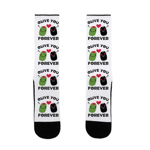Olive You Forever Socks