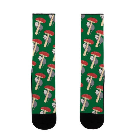 Opossum Mushroom Socks