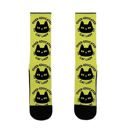Over-educated Cat Lady Socks