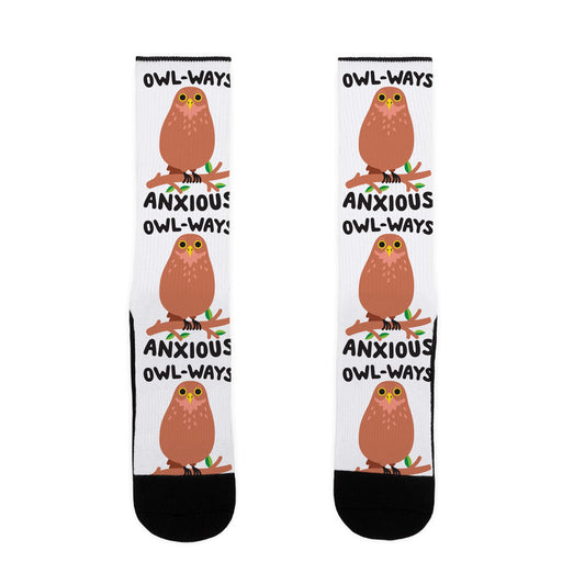 Owl-ways Anxious Owl Socks