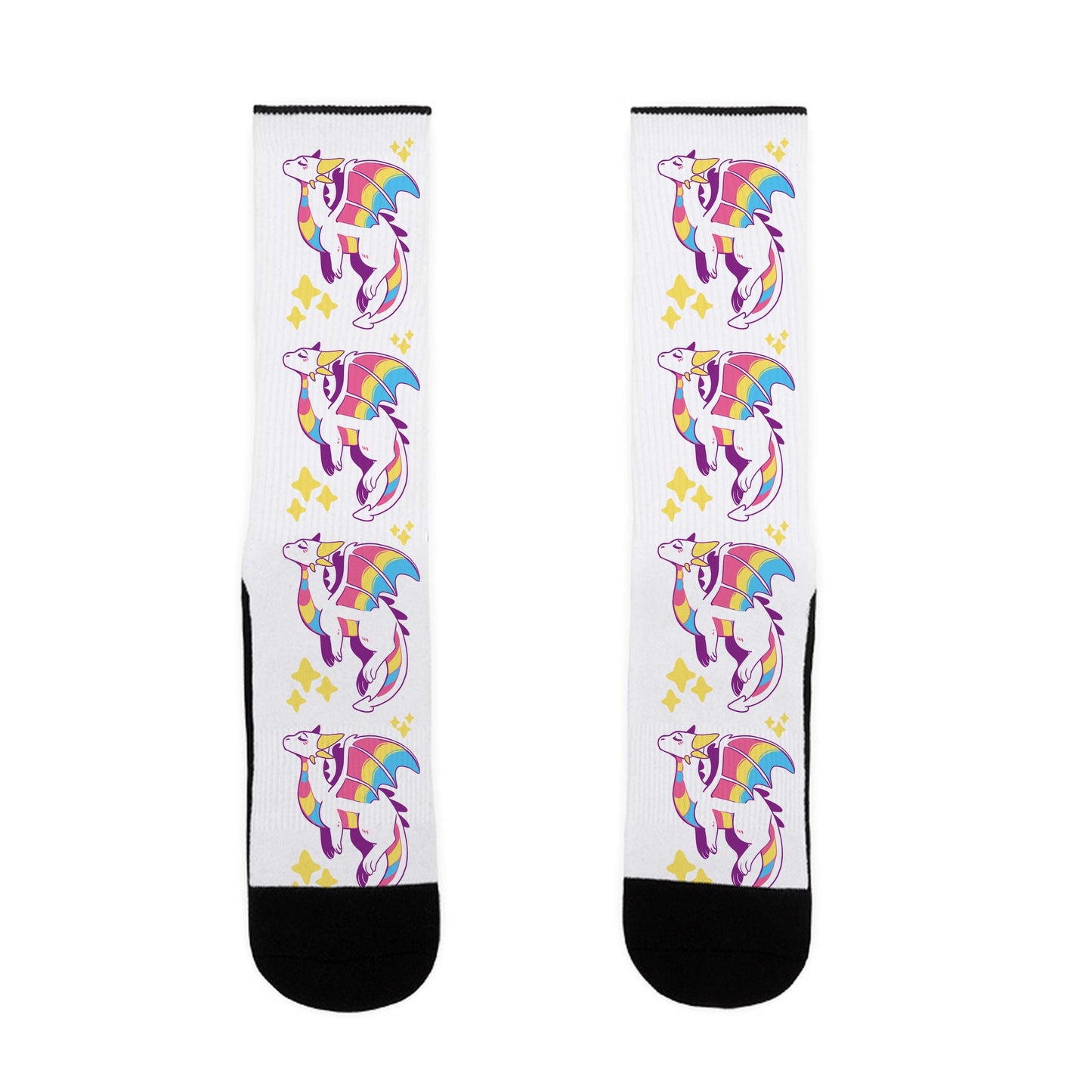 Pan Pride Dragon Socks
