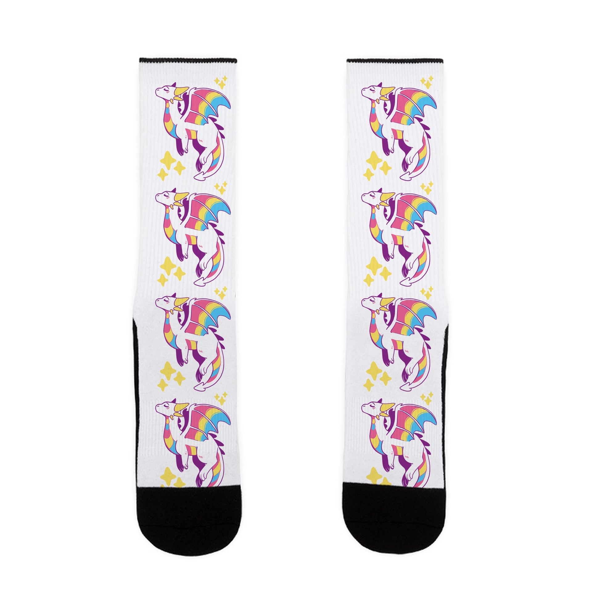 Pan Pride Dragon Socks