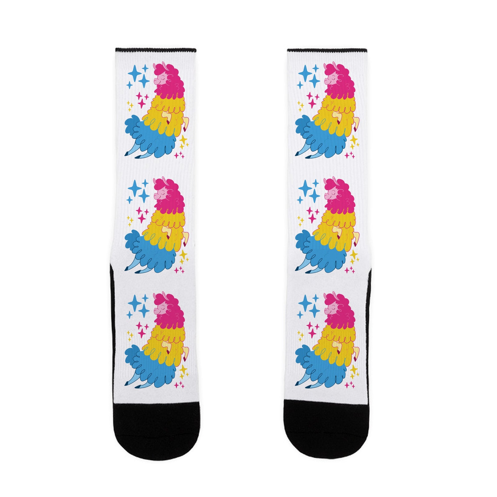 Pansexual Llama Socks