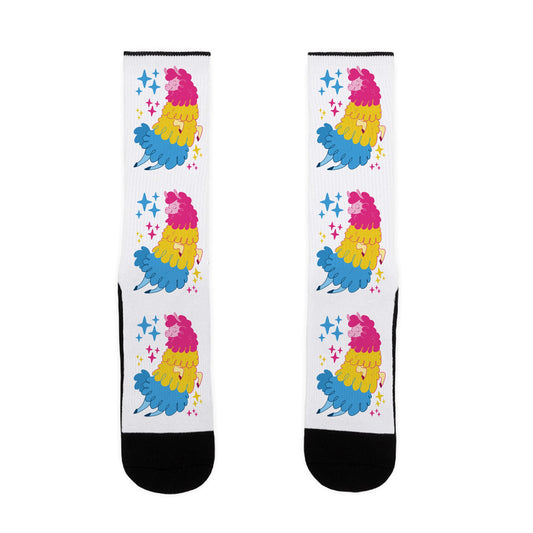 Pansexual Llama Socks