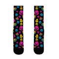 Pansexual Pride Jack-o'-Lanterns Pattern Socks
