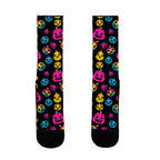 Pansexual Pride Jack-o'-Lanterns Pattern Socks