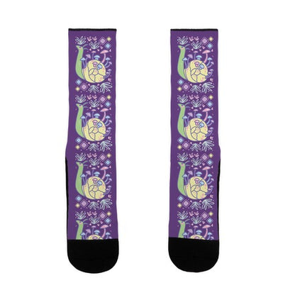 Pastel Mushroom Snail Socks
