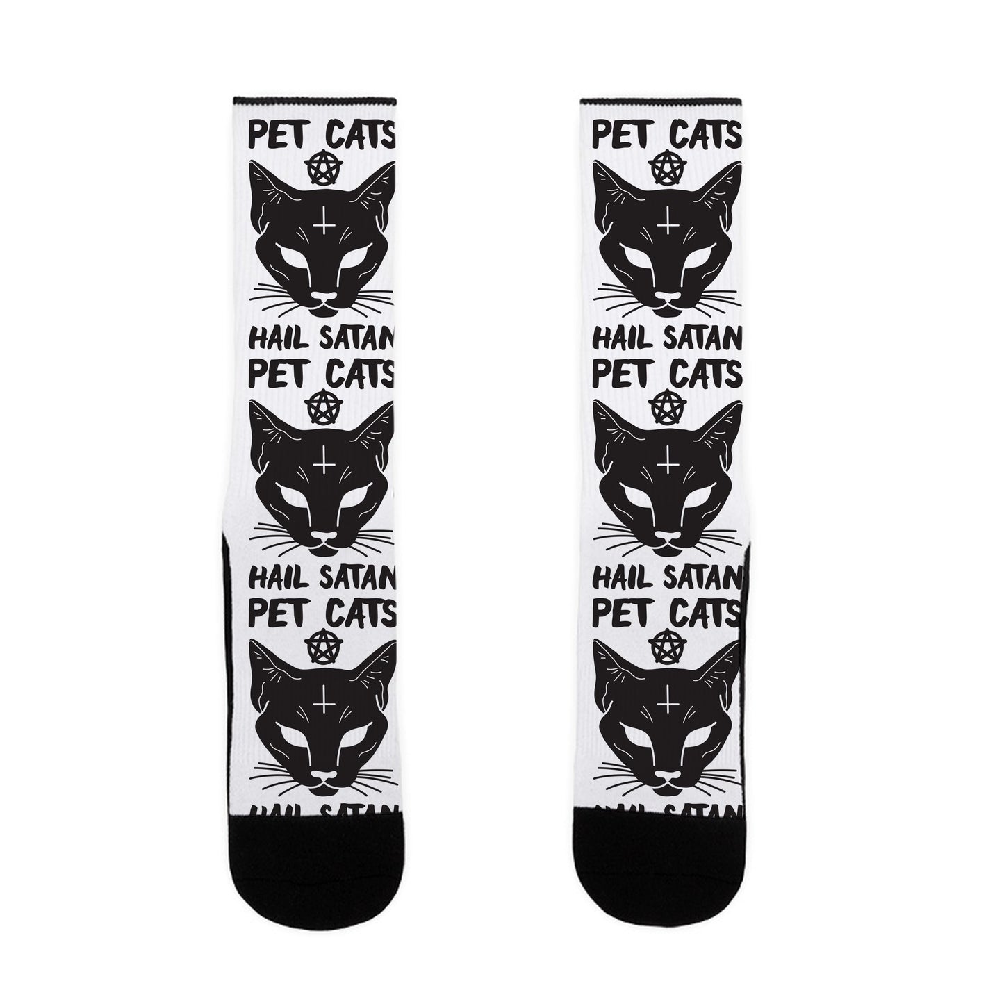 Pet Cats Hail Satan Sphynx Socks