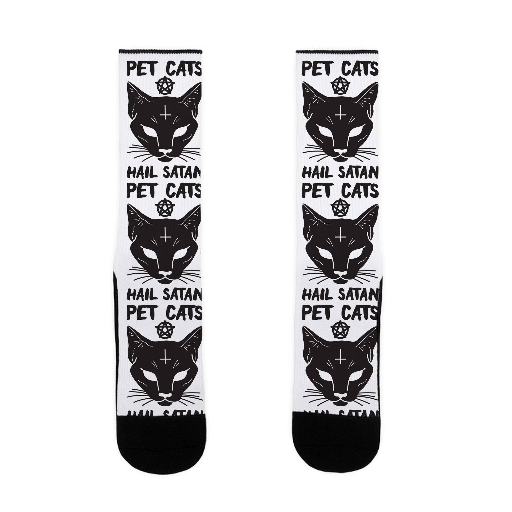 Pet Cats Hail Satan Sphynx Socks