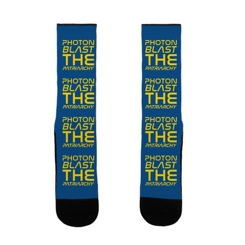 Photon Blast The Patriarchy Parody Socks