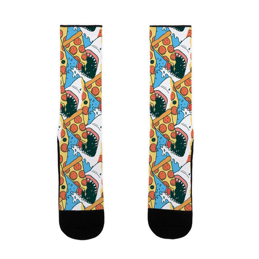 Pizza Shark Socks