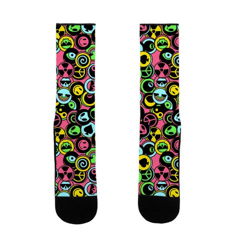 Pogs Collection Pattern Socks