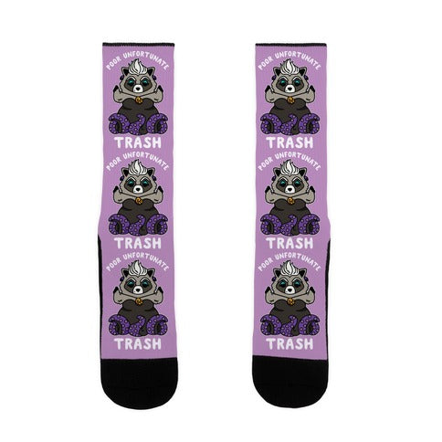 Poor Unfortunate Trash Raccoon  Socks