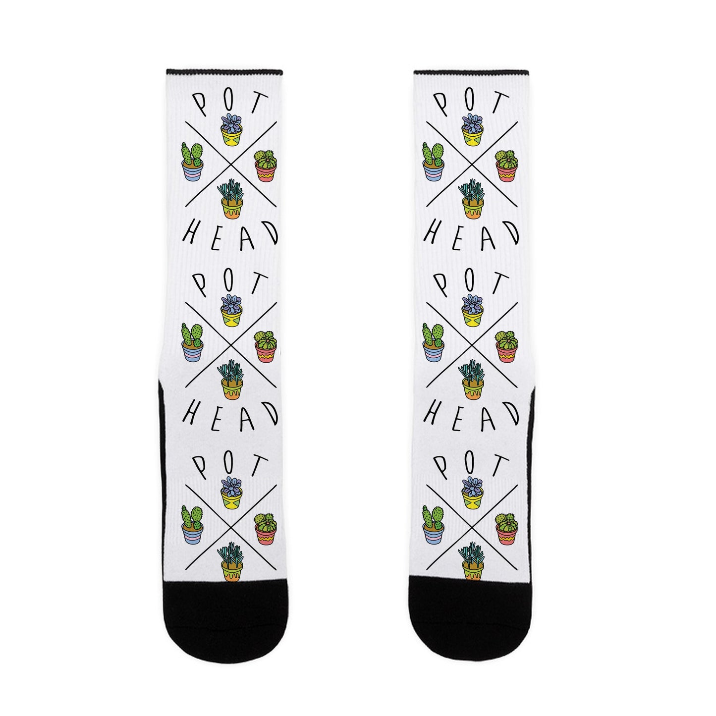 Pot Head Succulents Socks