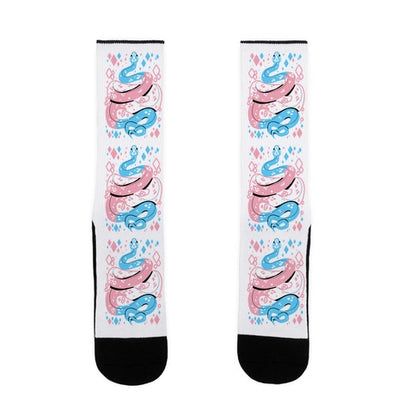 Pride Snakes: Trans Socks