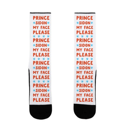 Prince Sidon My Face Please Parody Socks