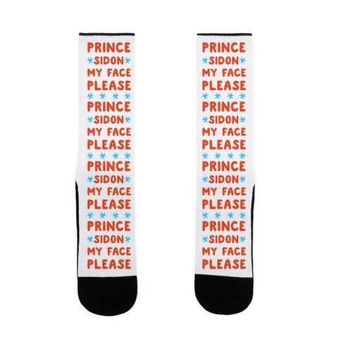 Prince Sidon My Face Please Parody Socks