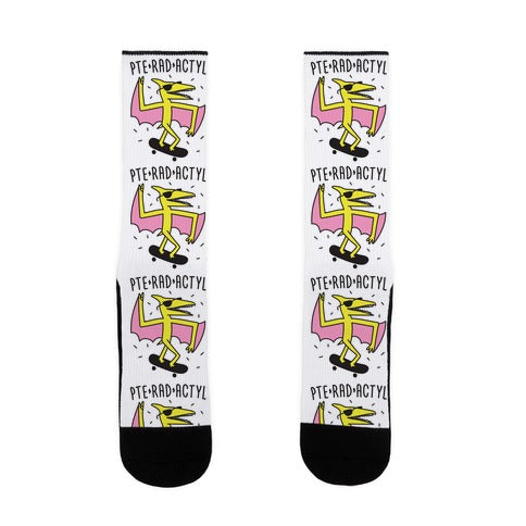 Pte-RAD-actyl Pterodactyl Socks