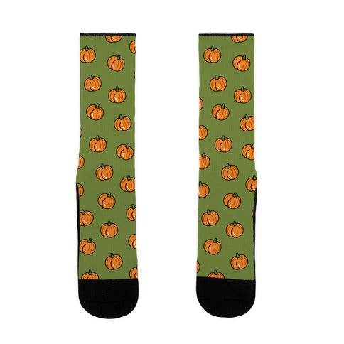 Pumpkin Butt Pattern Socks