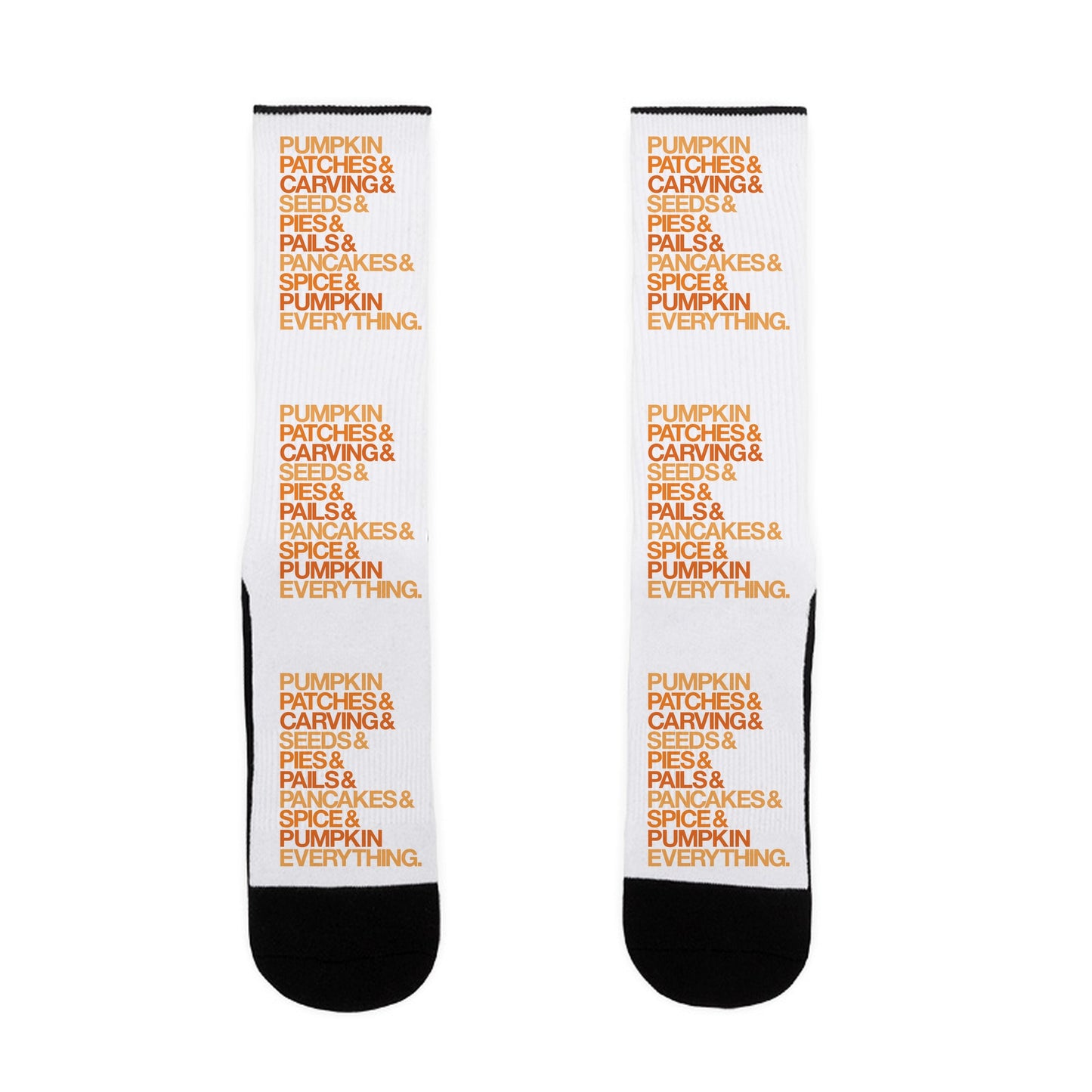 Pumpkin Patches & Carving & Pumpkin Everything Socks