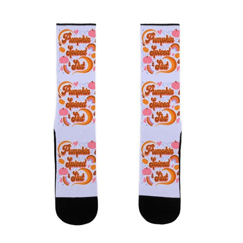 Pumpkin Spiced Slut Socks