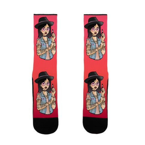 Punk Fashion Mulan Socks