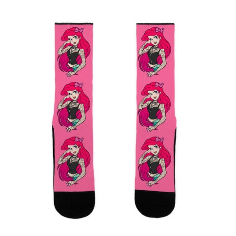 Punk Mermaid Princess Socks