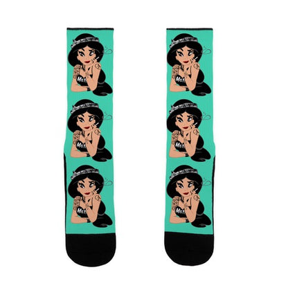 Punk Rock Princess Parody Socks