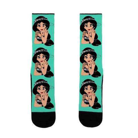 Punk Rock Princess Parody Socks