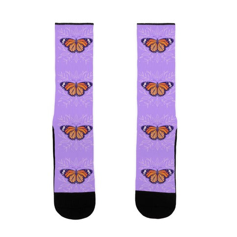 Purple Solo Monarch Socks