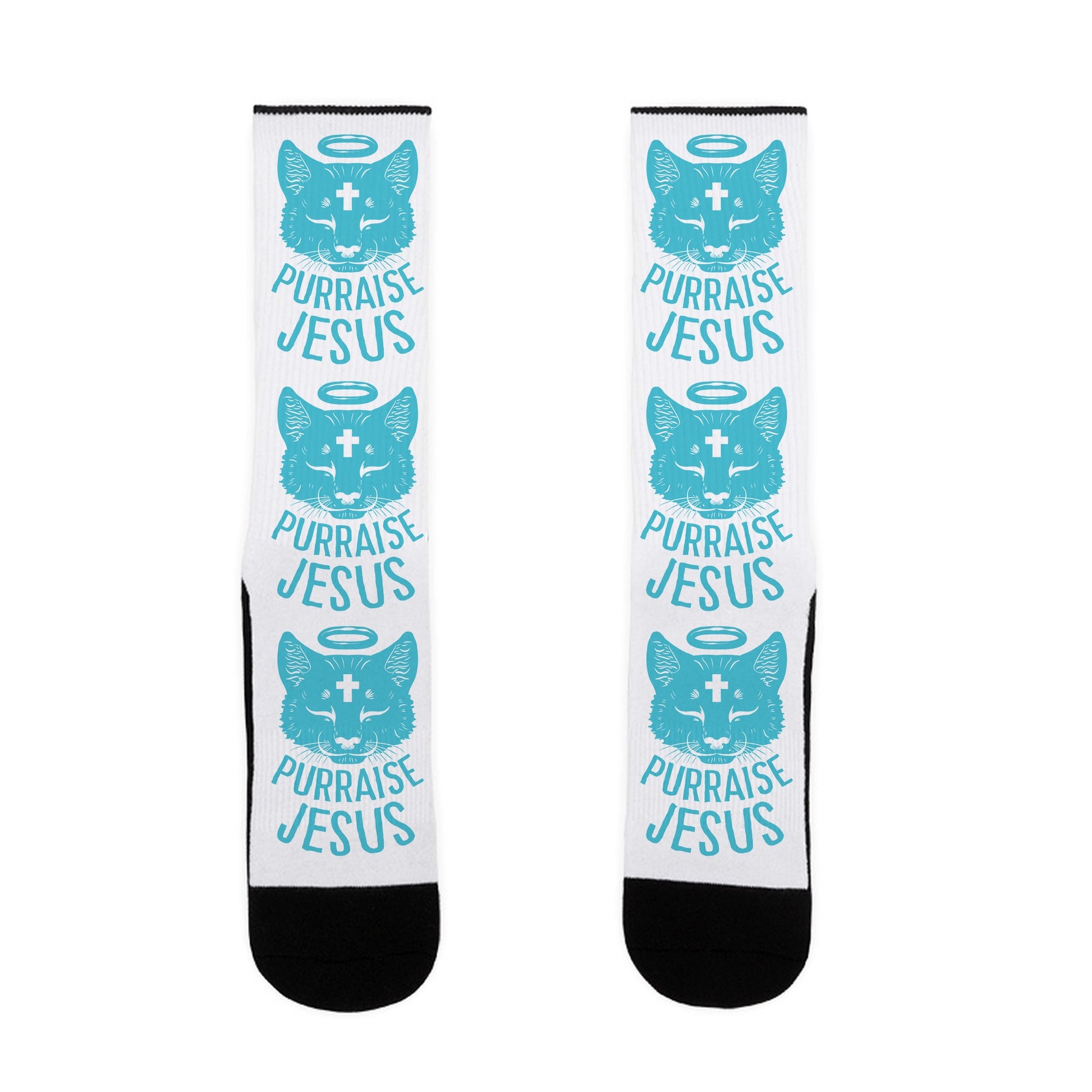 Purraise Jesus Socks