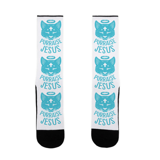 Purraise Jesus Socks