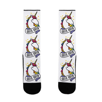 Queer Queen Unicorn Socks