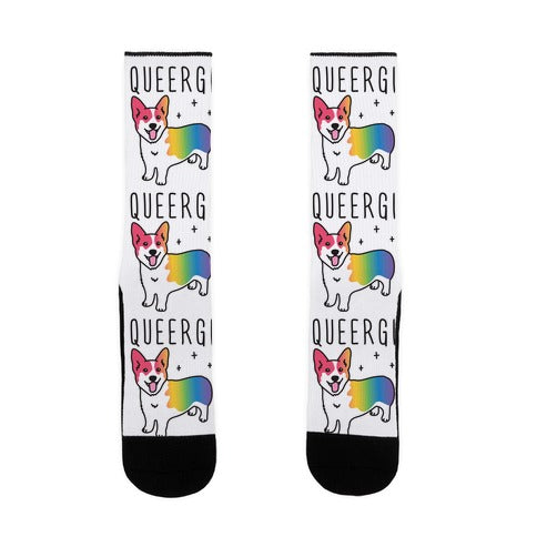 Queergi LGBTQ Corgi Socks