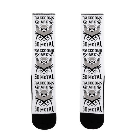 Raccoons Are So Metal Socks
