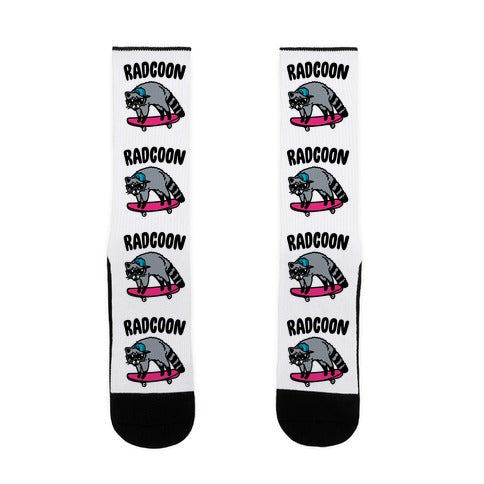 Radcoon Rad Raccoon Parody Socks