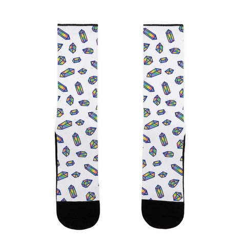 Rainbow Crystal Pattern Socks