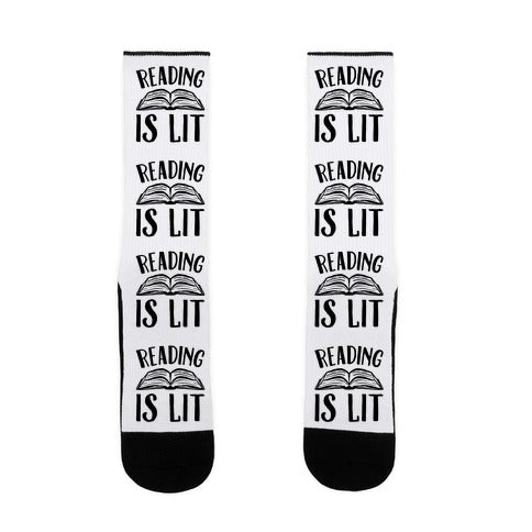 Reading Is Lit Socks