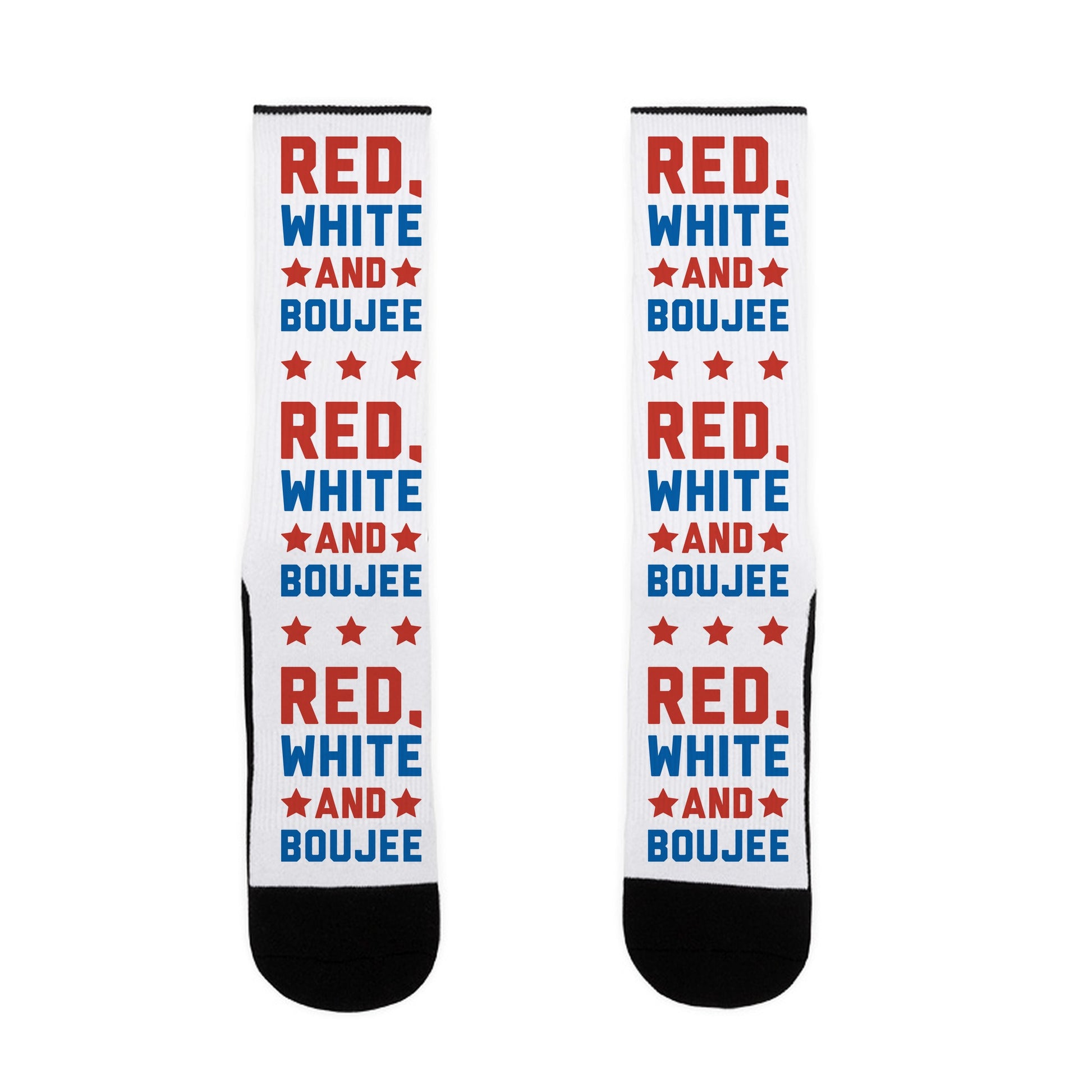 Red White And Boujee Socks