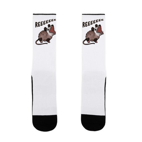 Reeeeeee Possum Socks