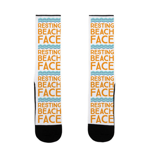 Resting Beach Face Socks